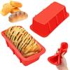 Rairsky 2 Pezzi M Taglia Stampo Plumcake Silicone,Rettangolare Stampo per Pane