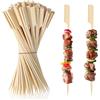 Generico CARISED 200 Pezzi Spiedini Legno di bambù 20cm bastoncini per fingerfood Stuzzicadenti Lunghi per Grigliate Barbecue Arrosto Zucchero Filato Marshmallow Feste