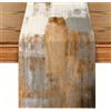 Ardjxue Runner Tavola Moderno Marrone Caramello Bianco Runner da Tavolo Primaverile Estate Autunno Lnverno Retrò Boho Panno Decorazione per Feste Vacanze Cucina Banchetti Matrimoni Natale 40 x 140 cm