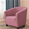 Highdi Copripoltrona 1 Posto Elasticizzato Poltrona Da Cocktail Chesterfield Jacquard Tinta Unita Fodera Universale Lavabile Sedia Da Club per Bar Soggiorno Camera da Letto (Rosa)