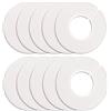 Bessy shop Divisori per dimensioni appendiabiti,10 PCS Divisori per guardaroba ad anello Separatore per appendiabiti rotondo bianco Divide appendiabiti per guardaroba per armadi domestici Negozi di abbigliamento