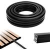 HOSSOM Profilo LED Flessibile in Silicone, Binario LED da 5 m, Diffusore a Canale LED Neon da 12 x 12 mm, Impermeabile e Ritagliabile per Pannelli Fonoassorbenti, Soffitti, Pareti e Banconi da Bar