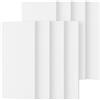 TONOR Pannelli Fonoassorbenti Decorativi, 8 Pannelli 112x55 cm, Pannello Acustici Autoadesivi per la Decorativo di Pareti Interne, Studio, Soggiorno, Ufficio, Bianco