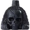 DYLYMX Fischietto della morte azteco, 125 decibel, vero e proprio teschio umano che urla, per Halloween e il giorno dei morti (nero B)