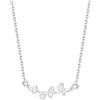 boxoon Collana a forma di foglia in argento S999 con ciondolo a forma di foglia di ginkgo, delicata collana regolabile, lunghezza 40,6 + 5,1 cm, gioiello senza nichel e senza piombo, per l'uso