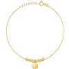 Sakrami Bracciale in Argento Placcato Oro con Charms, per Donne Ragazze Maestre Professori, Idea Regalo Ringraziamento Fine Anno, Compleanno + Dedica Incisa e Confezione Regalo (Cerchio)