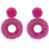 Joya Love Grandi orecchini boho da appendere per donne tessuti a mano Vantage orecchini leggeri con perline regali alla moda gioielli