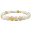 Felicidade Bracciale in pietra di luna naturale 8 mm per donna - amore, intuizione & equilibrio - gioiello energetico in litoterapia - regalo benessere, meditazione e yoga