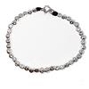 Spadarella Gioielli VLNET | Bracciale Spadarella con Pepite in Argento 925 diametro 5 mm | Cotone Nautico Nero | Unisex Lunghezza 17 cm | Fatto a Mano in Italia