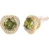 Vogem - Orecchini a lobo placcati oro con perle/zirconia da donna, ipoallergenici, orecchini alla moda, Lega di acciaio