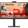LG 27BA850-B Monitor PC 68,6 cm (27") 1920 x 1080 Pixel Full HD Nero [27BA850-B]