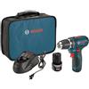Bosch PS31 - 2 A Volt max ioni di litio 3/20,3 cm, velocità/driver kit con 2 batterie, caricabatterie e custodia, PS31-2A
