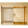 ANW HOME Lavello Cucina 1 Vasca 60x50 cm, Oro PVD