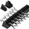 Huiguli Set 20 Pezzi Organizzatore Magnetico per Chiavi | Supporto Fino a 48 Chiavi, Porta Utensili per Cassetta Attrezzi, Staffa Modulare con Magnete, Nero