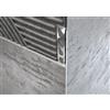 MINUTA PROFILI Angolare Slim in Acciaio Inox AISI 304, per Bordi di Rivestimenti e Piastrelle, Finitura Design Moderno, Protezione Bordi Muro. Lunghezza 2.7m (Lucido)