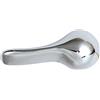 Generic 1 leva di scarico per serbatoio del WC, maniglia per WC con montaggio anteriore, in ottone, maniglia in zinco, strumento di ricambio decorativo universale (argentatura)