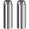 ANFUXT 2 estensioni per rubinetto in acciaio inox, 3/4 pollici x 50 mm, prolunga filettatura DN20, 50 mm, attacco per rubinetti, G3/4