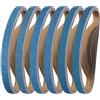 Shineboc Nastri Abrasivi 25 x 762 mm, 10 Pezzi Nastro Abrasivo 40/60/80/120/240/400 Grane Carta Abrasiva per Levigatrice a Nastro per Lucidare Metallo, Legno