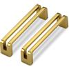 SYZOW 6 Pezzi Oro Cabinet Pulls 96mm Hole Centers Kitchen Cabinet Maniglie Lega di Zinco Vintage Cassetto Pulls