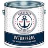 Hamburger Lack-Profi Vernice per pavimenti in cemento satinato blu RAL 5012 Azzurro vernice da pavimento resina per pavimenti rivestimento per cemento pittura per facciate (1 L) Hamburger Lack-Profi