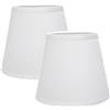 Sinta 2 Pezzi 5.9/15cm inch E14/E27 Paralumi per Lampade Floreale Piccolo Paralumi Lampadari Lampadario e Lampada a Muro,Bianco