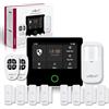 seQrell® Sistema di Allarme Domestico sensa Fili, Kit Allarme Casa Senza Fili Compatibile con Alexa, WiFi, GSM 4G, Tuya e Smart Life App, 4,3 Touchscreen e Batteria da 1.500 mAh, SQ4324G
