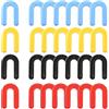 Swpeet 200Pcs 4 Sizes 1/4 Inch, 3/16 Inch, 1/8 Inch, 1/16 Inch Plastic Shims Horseshoe Shims U Shaped Tile Spacers Assortment Kit, Structural Horseshoe U Shaped Tile Plastic Shims for Leveling