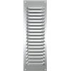 Nordborn Griglia di ventilazione zincata con zanzariera (10 x 30 cm)