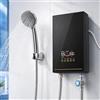 Eirolace Mini Scaldabagno Istantaneo 5500 W, Scaldabagno Elettronico Istantaneo con Display a LED, Temperatura Regolabile 30 a 55 °C, Piccolo Scaldabagno Istantaneo per Doccia, Bagno, Cucina, Giardino
