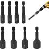 JCRWXP 8 Pezzi Punte Trapano Professionali Set, M4, M5, M6, M8, M10, M12, M14, M16 Adattatore per Prese per Rubinetto,1/4 di Pollice Punte Trapano Metallo, per Riparazione Automobilistica