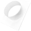H&C Vent Flangia del connettore │ Connettori per tubi di ventilazione dell'aria per canalizzazioni Tubo flessibile in alluminio Tubo flessibile in PVC │ Piastra a parete Valvola a gravità