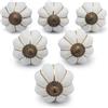 Ajuny Pomelli Ceramica Blu Bianco Set 20 Floreali Cucina Bagno