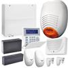 MGidea Kit Allarme Professionale AMC CX64, Centrale Espandibile 8/24 Zone, Tastiera K-Blue, Sensori Doppia Tecnologia, Sirena Esterna, GSM 4G + App (CON BATTERIE + SNODI SENSORI)