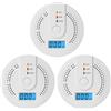 Lancoon 3 Pack Detector Monossido di Carbonio con Avviso Illuminato per Viaggio Sicurezza Domestica Segnalazione Bassa Batteria Indicatori LED Luce Pulsante Test Display Digitale Portatile‌