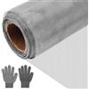 KMFYMPT Rete Metallica Maglia Piccola, Zanzariera Metallica 40 Mesh, Rete Metallica per Recinzioni 30x200cm, Rete Inox Diametro del Foro: 0,6mm, Con Guanti Inclusi, per Rete Zanzariera, Prese d'aria, Finestre