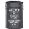WO-WE Vernice effetto martellato per ferro metallo Smalto Finitura protettiva Grigio luce - 2,5L