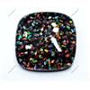 Cuscino opale di fuoco australiano naturale 21 ct doppio stinco nero certific...