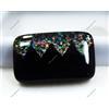 Opale di fuoco nero australiano naturale 19,45 ct doppio certificato pietra p...