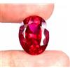 Pietra preziosa naturale sciolta taglio ovale Mozambico rosso sangue certific...