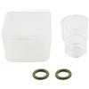 Opatiny Ugello in vetro trasparente TIG per visualizzazione compatibile con materiali di consumo per saldatura TIG WP9 WP17 WP18 WP20 WP26 (12)