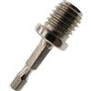 Generic Adattatore per mandrino filettato M14, codolo esagonale da 1/4, convertitore a cambio rapido per avvitatore a percussione, attacco per trapano elettrico, in acciaio al carbonio, lunghezza 4,5 cm, M14