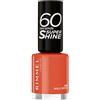 Rimmel London 60 Seconds Super Shine Smalto, Smalto asciugatura rapida, Colore vibrante, A lunga tenuta, 8 ml, 410 Wild Spice