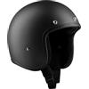 BANDIT Casco Jet JETMB taglia L nero opaco non omologato ECE - Stile vintage café racer e custom - Calotta in fibra di vetro leggera 850 g - Interno lavabile - Chiusura rapida - Visiera solare
