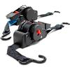 Wiltec Cinghia di ancoraggio a cricchetto 2 cinghie di fissaggio 100 daN 0,2 m 1,8 m PES