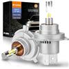 D-Lumina 360° Lampadine H4 LED 9003,120W 28000LM Lampada LED per 12V Auto 6500K Bianco,500% Super Brillante Fari Kit,Sostituzione la Alogena LED H4
