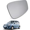 Esselle Parts Specchio Retrovisore per Fiat Panda 169 Dal 2009 Destro Lato Passeggero, Vetro Ricambio Esterno con Piastra ABS, Montaggio Plug & Play