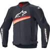 Alpinestars T-GP Plus R V4 Airflow giacca tessile moto traforata, nero/rosso neon, 2XL