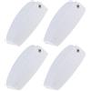 eMagTech 4PCS Bagaglio Porta di Cattura RV Porta Del Supporto Vano Clip Rimorchio di Immagazzinaggio Gancio Titolari per RV Motorhome Trailer ABS Porta Hardware Bianco