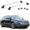 OMAC Barre Portatutto Trasversali TÜV geprüft per Renault Talisman Station Wagon 2015-2022 - Bloccabile (4 Schlösser) - Max 100 kg - Robuste Befestigung Argento