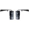 MelTruck Specchio trattore con supporto 435x233 mm specchio 2 segmenti riscaldato 12V, sinistro destro o coppia, per New Holland, John Deere, Massey Ferguson, Case IH, Steyr